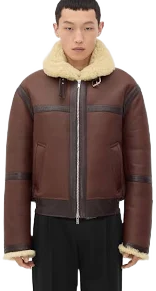 Bottega Veneta Men's Shearling Aviator Blouson