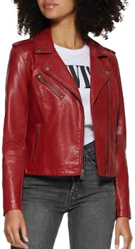 Levi's Women's Classic Faux Leather Asymmetrical Moto Jacket