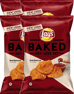 Lay's® Oven Baked Barbecue Potato Crisps Gluten Free Snacks 6.25 oz. (4) Barbecue 6.25 Ounce (Pack of 4)