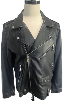 Zara Men's Lamb Skin Leather Biker Jacket
