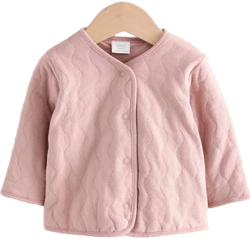 NEXT Pink Jersey Quilted Baby Jacket