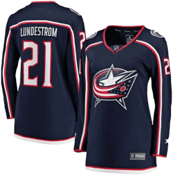 Fanatics Women's Columbus Blue Jackets Isac Lundestrom Home Breakaway Jersey