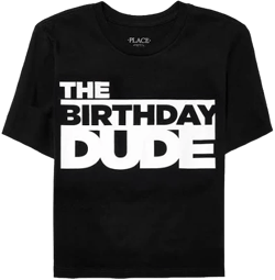 The Children's Place Boys Birthday Dude Graphic T-Shirt