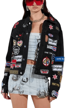 Akira Patch It Up Denim Jacket