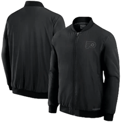 Fanatics Men's Philadelphia Flyers Authentic Pro Road Full-Zip Bomber Jacket