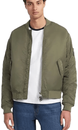 GUESS JEANS Nylon Bomber Jacket