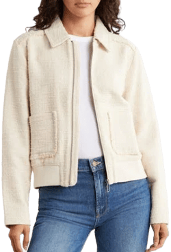 Melrose and Market Textured Bomber Jacket