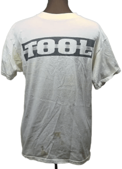 Vintage Tool Band T-shirt White Drowning Eyeball M Size Giant Tag