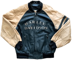 Harley Davidson Men's Vintage Leather Biker Jacket