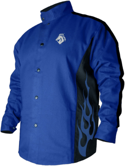Value Collection Black Stallion Welding Jacket 9Oz Royal Blue Fr Cotton 2X