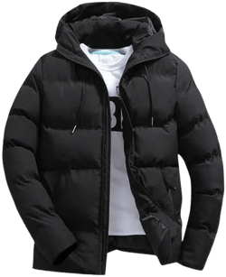 Men's Casual Loose Hooded Parka Jacket