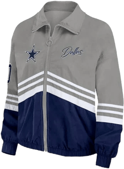 Dallas Cowboys Women's Light Weight Nylon Windbreaker