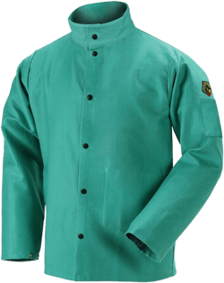Black Stallion Welding Jacket 9Oz Green Fr Cotton Xl