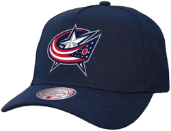 Men's Mitchell & Ness Navy Columbus Blue Jackets Core Team Ground Pro Adjustable Hat
