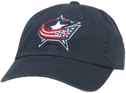 American Needle Columbus Blue Jackets Blue Line Slouch Adjustable Hat