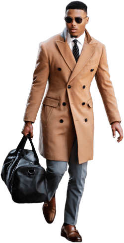 Southern Gents Men's Double Breasted Topcoat
