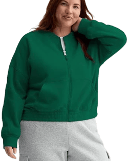 Tek Gear Women's Ultrasoft Cropped Bomber Jacket