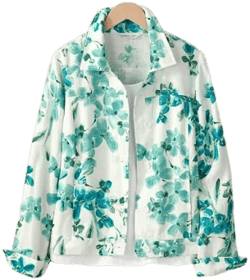 Floral Journeys Linen Jacket