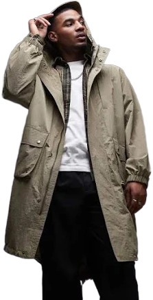 Topman Lightweight Ripstop Parka Jacket