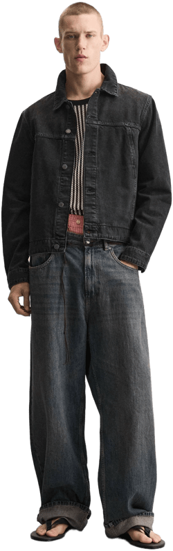 Zara Men's Basic Denim Jacket