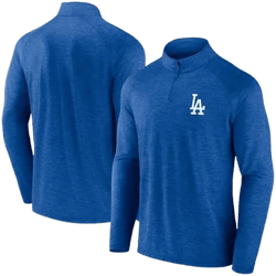 Fanatics Men's Los Angeles Dodgers Head-to-Head Raglan Quarter-Zip Jacket