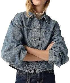 Levi's Women's Balloon Sleeve Trucker Jacket