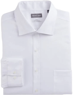 Men's Solid Non-Iron Stretch Dress Shirt