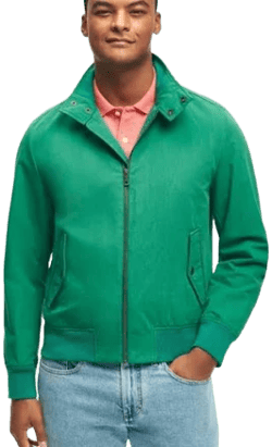 Brooks Brothers Men's Cotton Blend Bomber Jacket