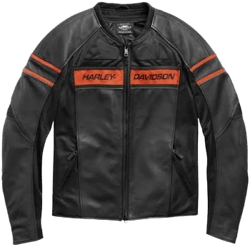 Harley Davidson Men's Brawler Genuine Cowhide Leather Motorcycle Jacket