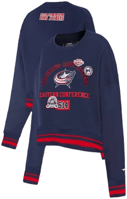 Pro Standard Women's Columbus Blue Jackets Cropped Sweatshirt