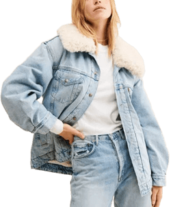Levi's XL Oversized Sherpa Trucker Jacket Women's