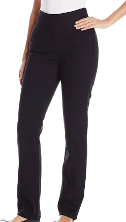 Chic Women's Easy Fit Elastic Waist Pull On Pant