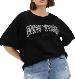 City Chic Women's Plus Size Distressed Denim Cuff Shorts