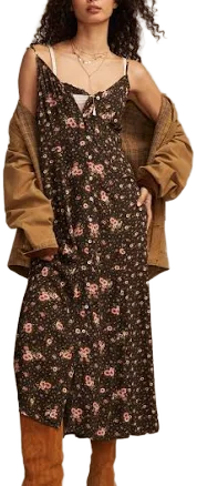 Lucky Brand Women's Print Midi Dress