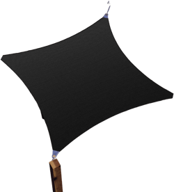 ColourTree Super Ring 26' x 28' Black Customized Size Sun Shade Sail,Commercial Grade UPF50 Canopy Structure, Reinforced Corners & Edges, 260 GSM Fabric Heavy Duty -3 Years Warranty 26' x 28' Custom Size Black