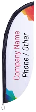 Custom Flags Fabric Only No Min. Qty 7.5' VistaPrint