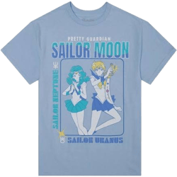 Pretty Guardian Sailor Moon Sailor Neptune & Sailor Uranus Boyfriend Fit T-Shirt