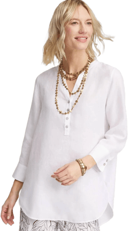Chico's Women's No Iron Linen Tunic
