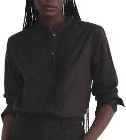 Everlane Women's Silky Cotton Tuxedo Shirt