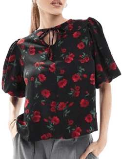 Threadbare Floral Puff Sleeve Blouse