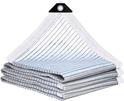 Shade Cloth - 80% Garden Shade Cloth, Mesh Tarp - for Greenhouse Plants Patio, Sun Protection - for Cars Pergola Chicken Coop Dogs Outdoor, Covers with Grommets, 10 x 16 FT 10'x16' 80% Shade