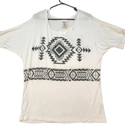 Women's Aztec Rhinestone Embellished Vocal Shirt