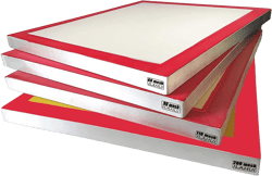 ALSIX 25 X 36" Set of 4, 4 Mesh Sizes - 60 90 110 200 Mesh Nylon Mesh, Micron Equivalent 250 165 150 75, Aluminum Screen Printing Frame