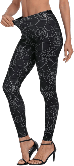 Hde Trendy Design Workout Leggings Fun Fashion Graphic Printed Cute Patterns Women's