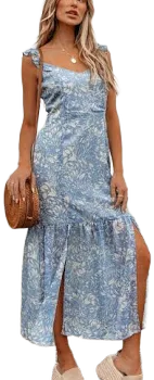 Magnolia Boutique Women's Floral Chiffon Midi Dress