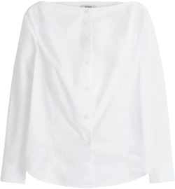 Cos Women's Boat-Neck Cotton Shirt