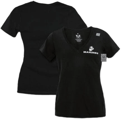 Rapid Dominance Women's Marines V-Neck Tee