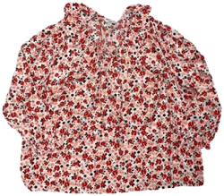 Croft and Barrow Floral Print Long Sleeve Top