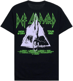 Pacsun Men's Def Leppard T-Shirt