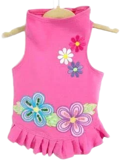 Daisy & Lucy Flower Power Flounce Dog Dress | Paws & Purrs Barkery & Boutique Small / Hot Pink